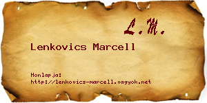 Lenkovics Marcell névjegykártya